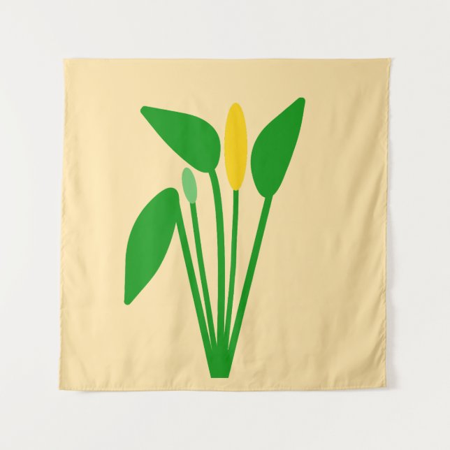 Araceae-Teppich Wandteppich (Vorderseite)