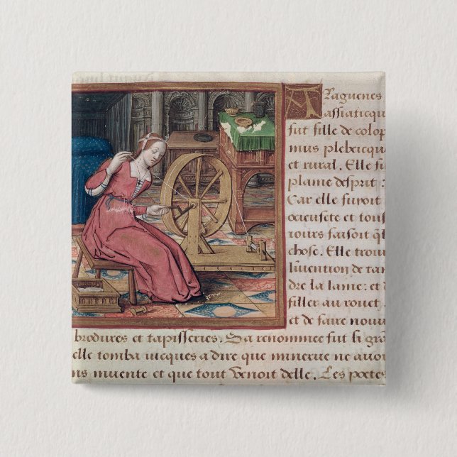 Arachne, von 'konkurrieren DES Femmes Celebres Button (Vorderseite)