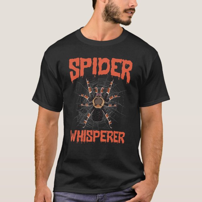 Arachnid Spider Whisperer Cobweb Tarantula T-Shirt (Vorderseite)