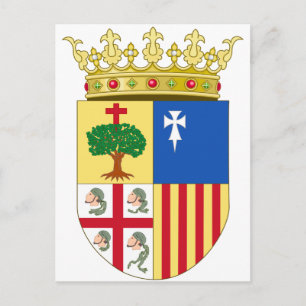 Aragon Coat of Arms (Spanien) Postkarte
