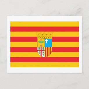Aragon Flag Postkarte