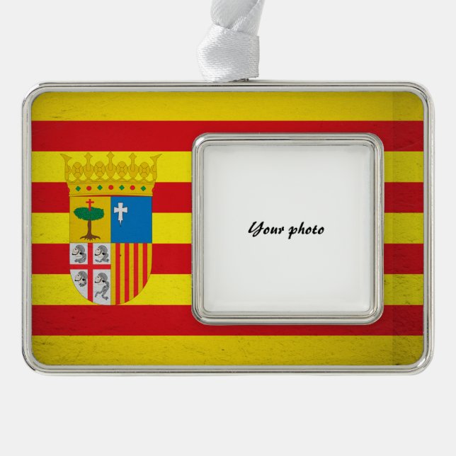 Aragon Rahmen-Ornament Silber (Vorderseite)