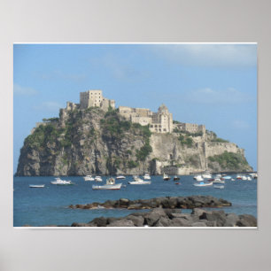 Aragonese Castle, Ischia, Italien Poster