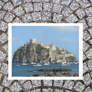 Aragonese Castle, Ischia, Italien Postkarte