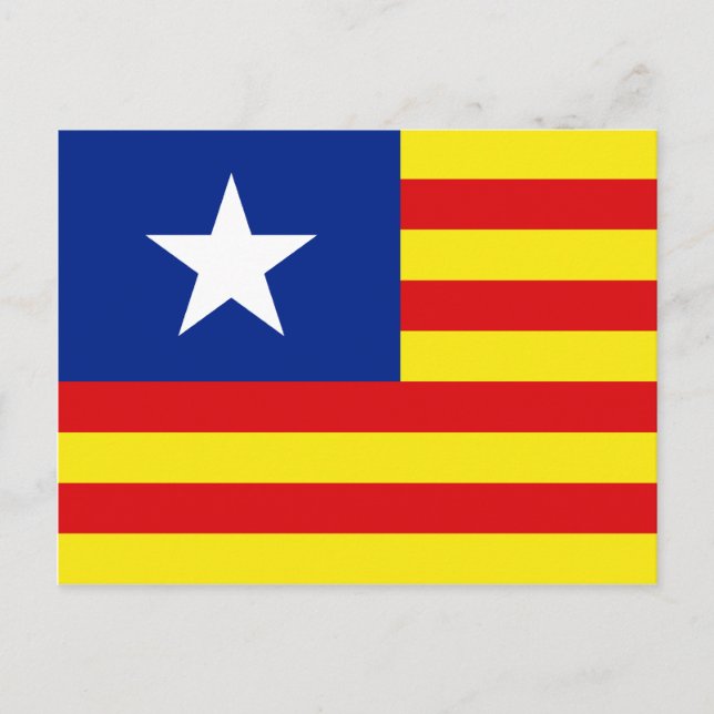 Aragonien, Südkorea-Flagge Postkarte (Vorderseite)