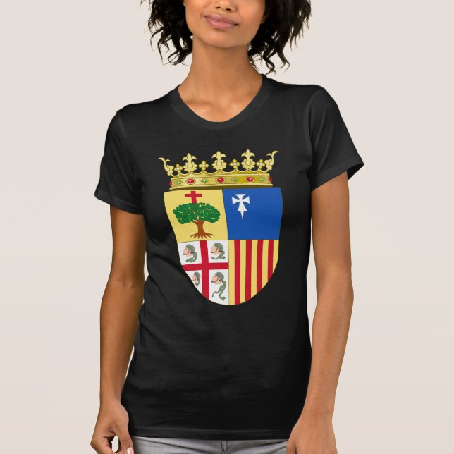 Aragonien-Wappen (Spanien) T-Shirt (Vorderseite)