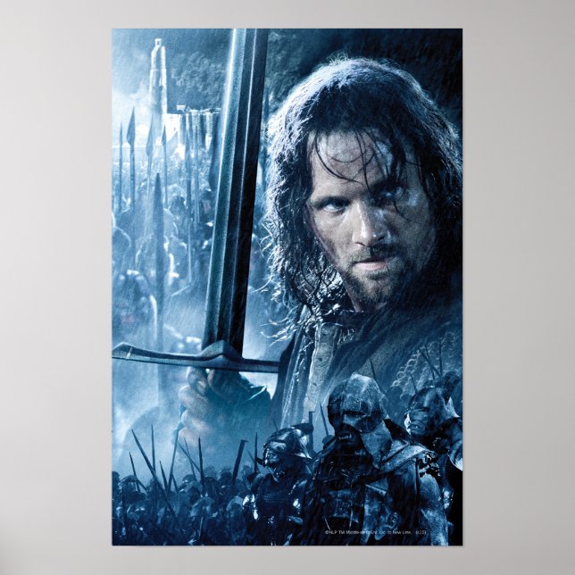 Aragorn gegen Orcs Poster (Vorne)