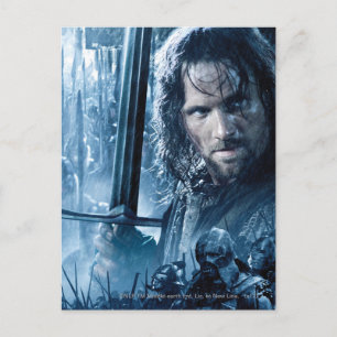 Aragorn gegen Orcs Postkarte