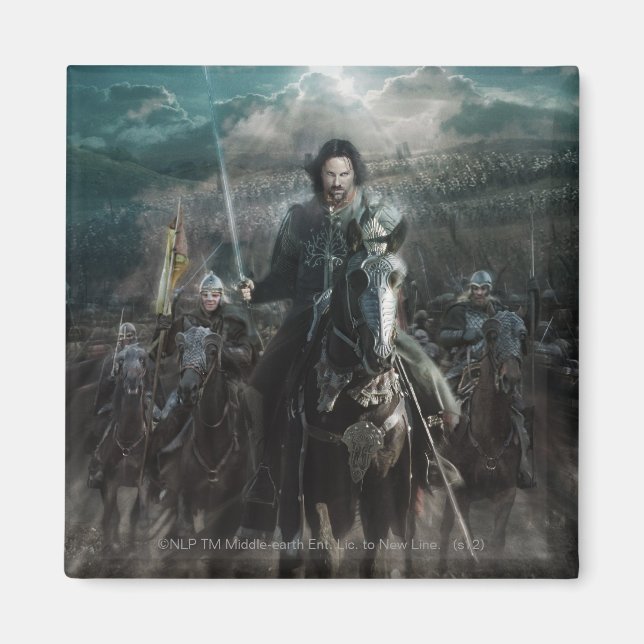 Aragorn Leading on Horse Magnet (Vorne)
