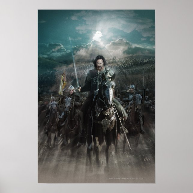 Aragorn Leading on Horse Poster (Vorne)