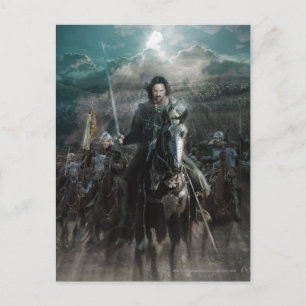 Aragorn Leading on Horse Postkarte