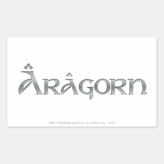 Aragorn-Logo Rechteckiger Aufkleber (Vorderseite)