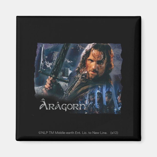 Aragorn mit Armee Magnet (Vorne)