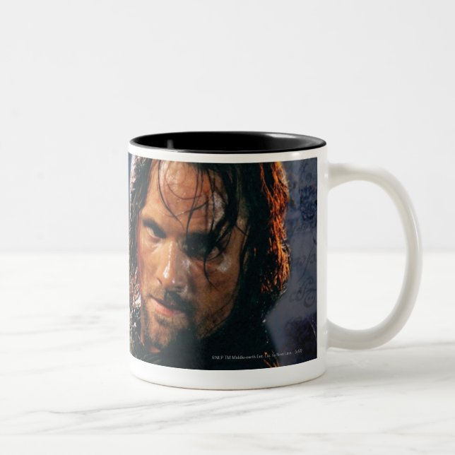 Aragorn mit Armee Zweifarbige Tasse (Rechts)
