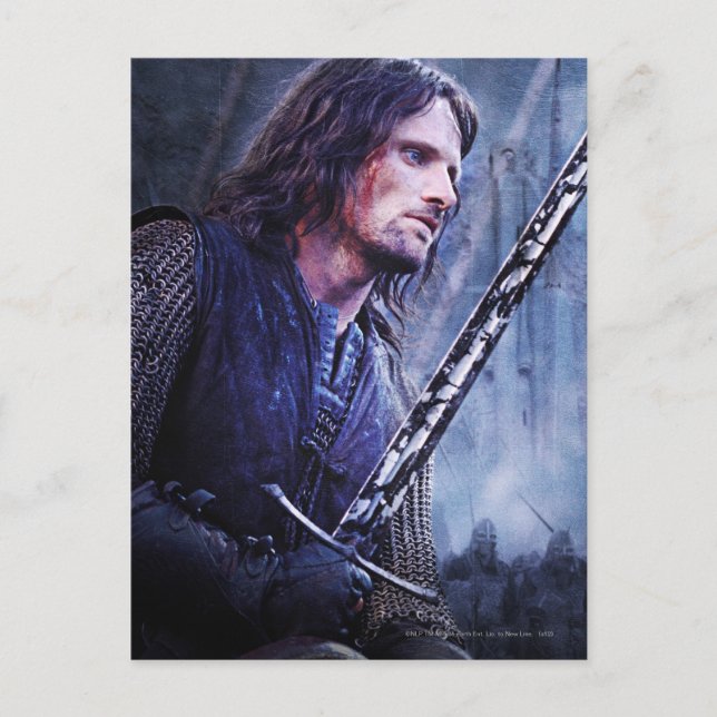Aragorn mit Blut Postkarte (Vorderseite)
