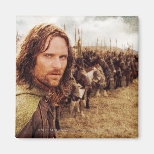Aragorn Plus Reihe von Pferden Magnet (Vorne)