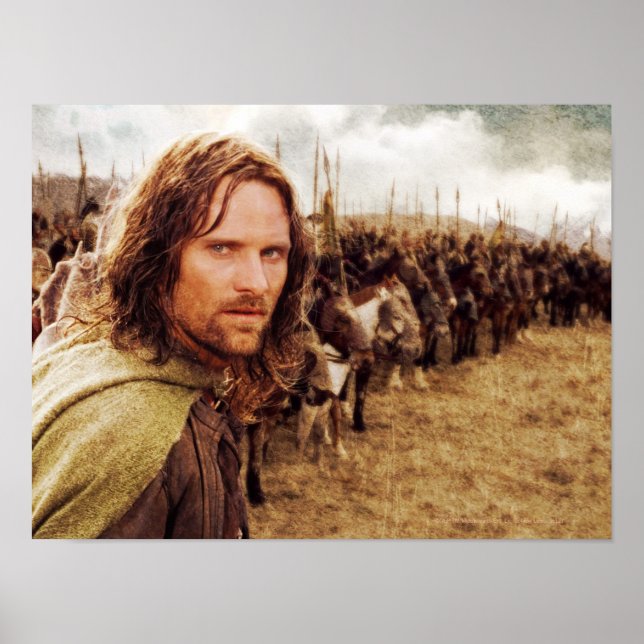 Aragorn Plus Reihe von Pferden Poster (Vorne)