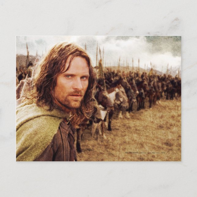Aragorn Plus Reihe von Pferden Postkarte (Vorderseite)