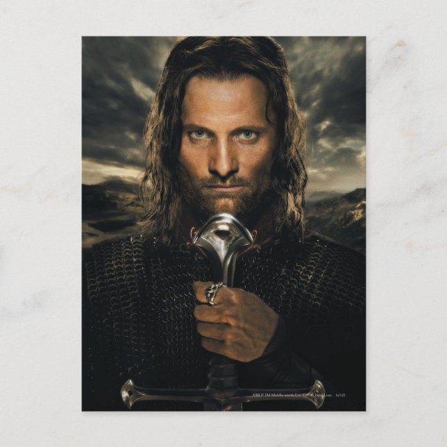 Aragorn Sword Down Postkarte (Vorderseite)