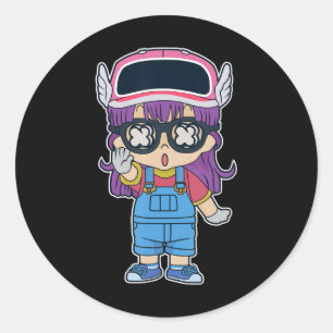 Arale Norimaki Dr Slump Manga Anime Cartoon Lover Runder Aufkleber