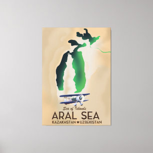 Aralsee-Reiseplakat Leinwanddruck
