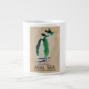Aralsee-Reiseposterkarte Jumbo-Tasse