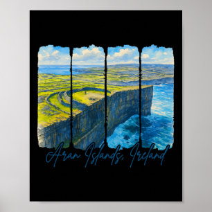 Aran-Inseln Irland Reisen Reise Pinselstrich Ar Poster