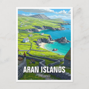 Aran Islands Ireland Travel Postkarte