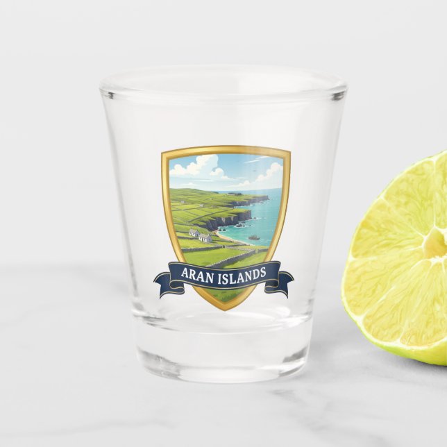 Aran Islands Ireland Travel Schnapsglas (Vorderseite)