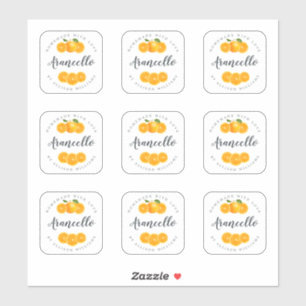 Arancello Mini Flaschenetikett - 2 Zoll Aufkleber