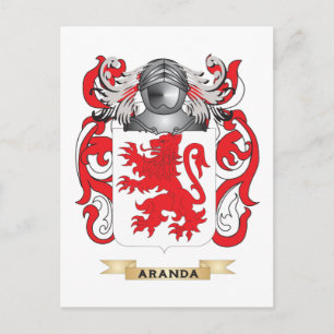 Aranda Coat of Arms (Familienwappen) Postkarte