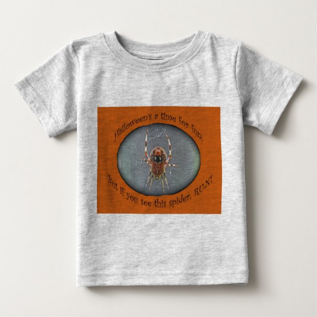 Araneus Orb Weaver Spider Halloween Säugling T - S Baby T-shirt (Vorderseite)