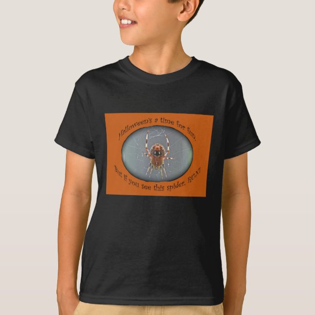 Araneus Orb Weaver Spider Halloween-T - Shirt (Vorderseite)