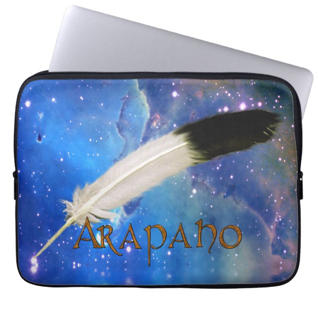 ARAPAHO Nation & Feather Outdoor-Space-Laptop-Sieb Laptopschutzhülle (Vorderseite)