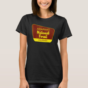 Arapaho National Forest Colorado Retro-Zeichen T-Shirt
