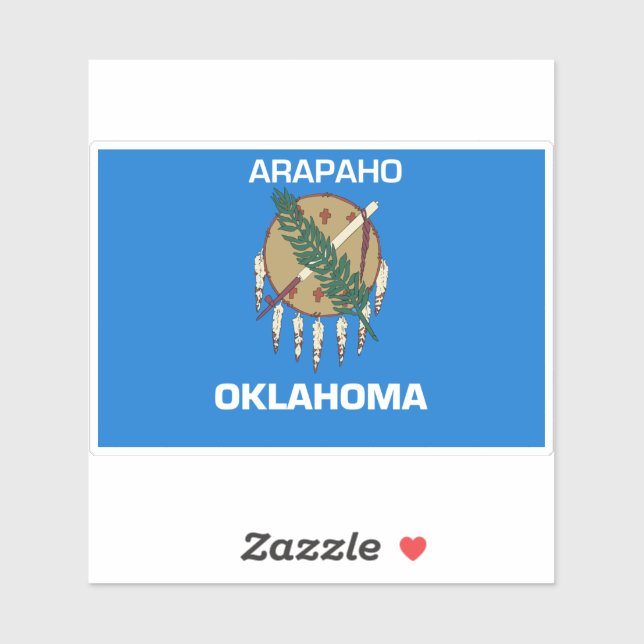 Arapaho Oklahoma Flag Aufkleber (Blatt)
