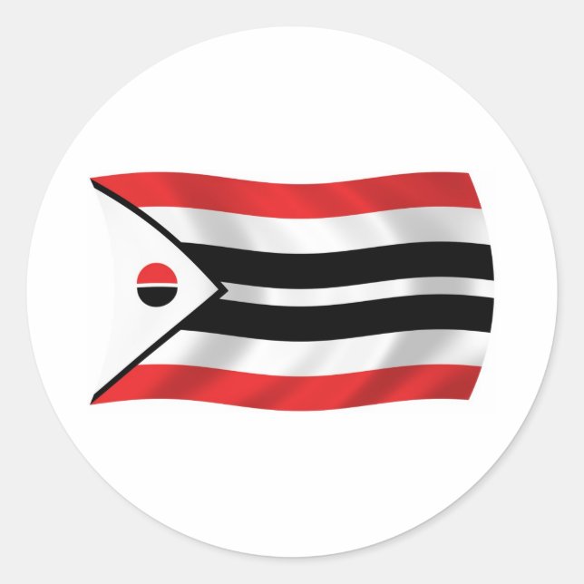Arapaho Stamm-Flag-Aufkleber Runder Aufkleber (Vorderseite)