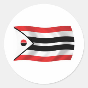 Arapaho-Stammes-Flaggen-Aufkleber Runder Aufkleber