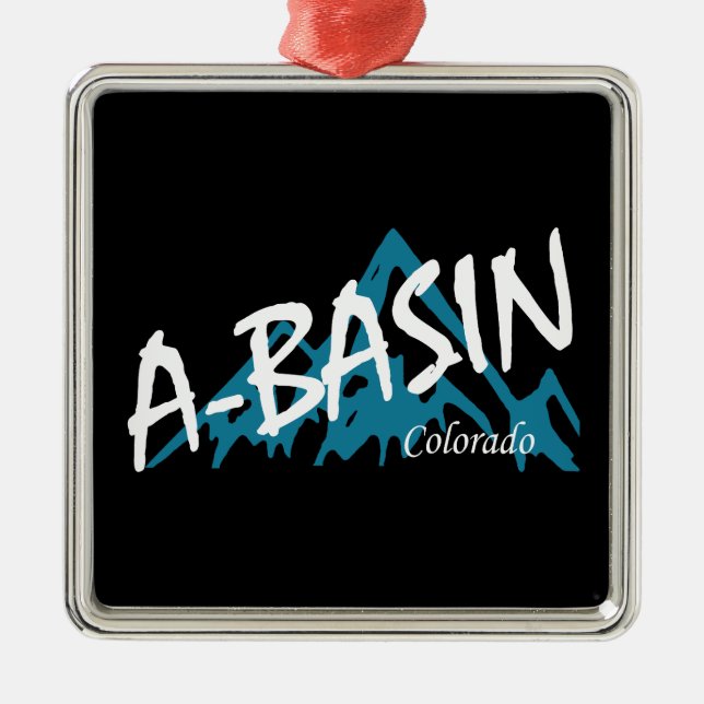 Arapahoe Basin Colorado Berge Ornament Aus Metall (Vorne)