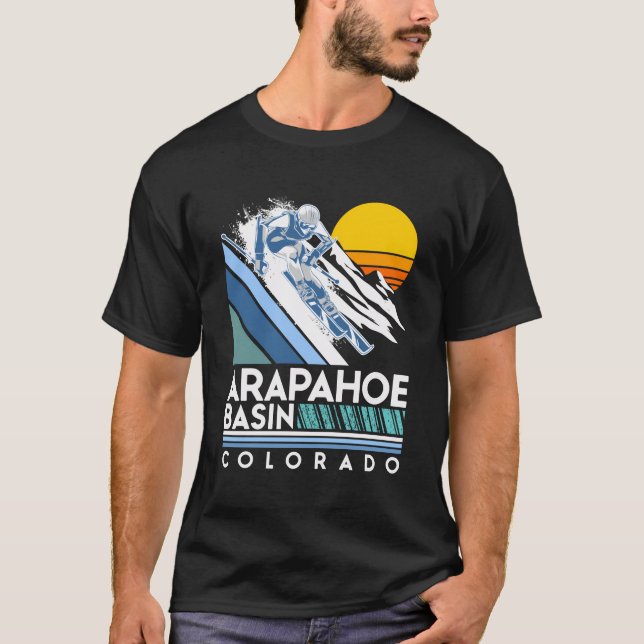 Arapahoe Basin Colorado Ski T-Shirt (Vorderseite)