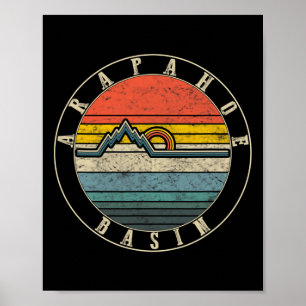 Arapahoe Basin Colorado Skifahren Berg Snowboarden Poster