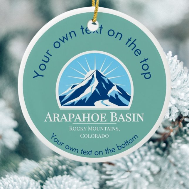 Arapahoe Basin Colorado Weihnachten Keramik Ornament (Von Creator hochgeladen)