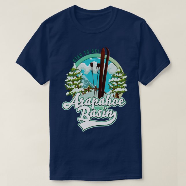 Arapahoe Basin Utah Ski T-Shirt (Design vorne)