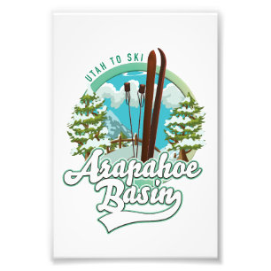 Arapahoe Basin Utah Skilogo Fotodruck
