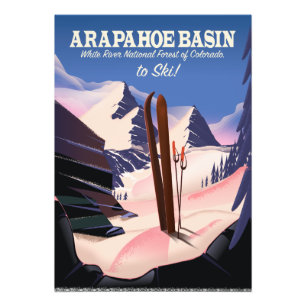 Arapahoe Basin,White River National Forest Skigebi Fotodruck