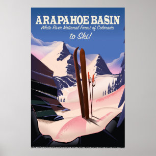 Arapahoe Basin,White River National Forest Skigebi Poster