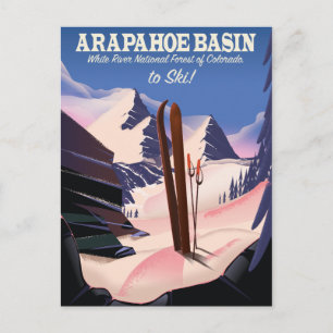 Arapahoe Basin,White River National Forest Skigebi Postkarte