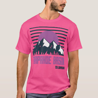 Arapahoe Becken Vintag Gebirge Wandern Colorado R T-Shirt