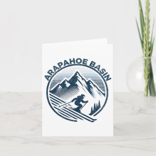 Arapahoe Sin Colorado Skiort Winter Skifahren Karte