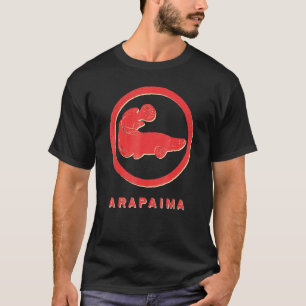 Arapaima-Fisch im Vintage-Retro-Stil Tier T-Shirt